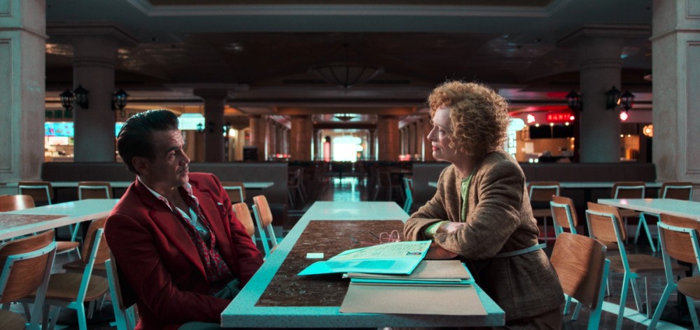 Lord Doyle (Colin Farrell) and Blithe (Tilda Swinton) in the finished film