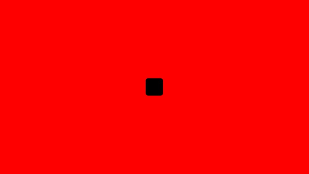 Black dot in red background changes to gray background