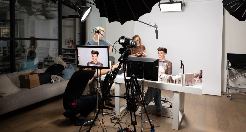 James Charles home studio